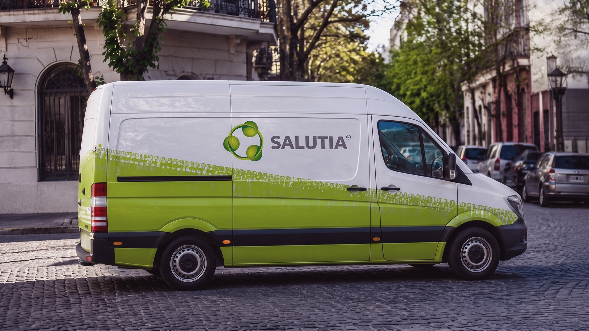 Sistema de identidad Salutia aplicado en piezas corporativas